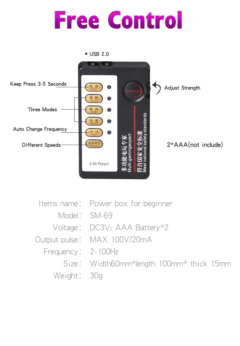 BDSM Strong Electro Shock Penis Ring Masturbator Electro Stimulation Cock Ring Massage Pad E-Stim Penis Extender Sex Toy For Men