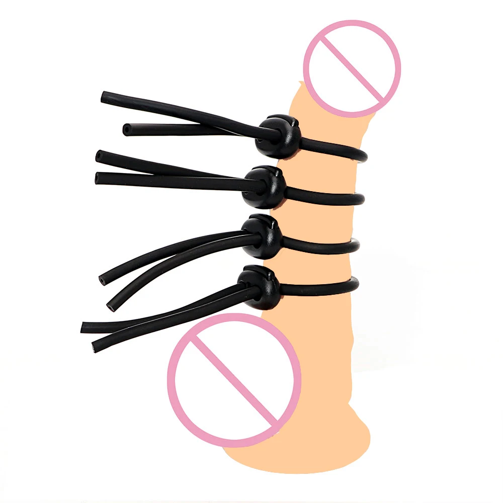 BDSM Strong Electro Shock Penis Ring Masturbator Electro Stimulation Cock Ring Massage Pad E-Stim Penis Extender Sex Toy For Men