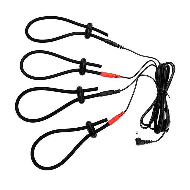 BDSM Strong Electro Shock Penis Ring Masturbator Electro Stimulation Cock Ring Massage Pad E-Stim Penis Extender Sex Toy For Men