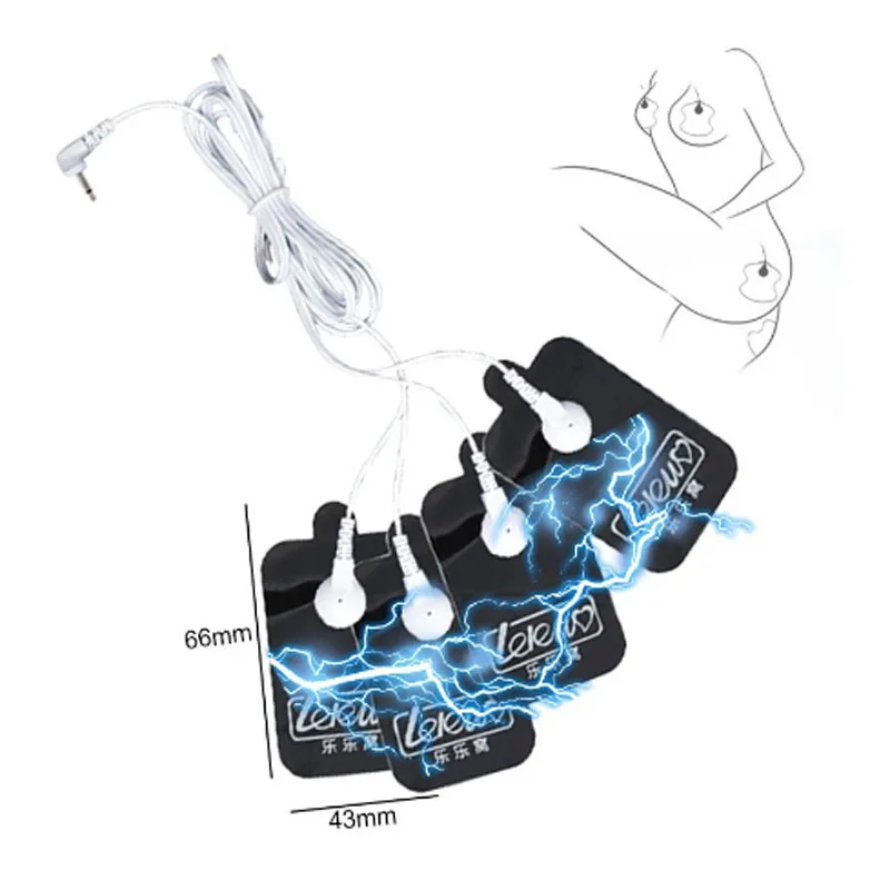 BDSM Strong Electro Shock Penis Ring Masturbator Electro Stimulation Cock Ring Massage Pad E-Stim Penis Extender Sex Toy For Men