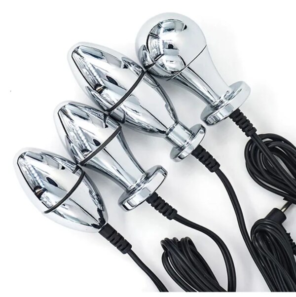 Electro Shock/Stimulation/Sex/BDSM Anal Plug,Electroshock Butt Plug Dildo Vibrator,Estim e stim Prostate Massage