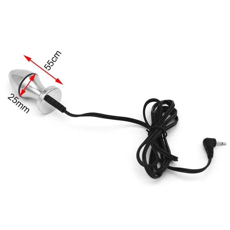 Electro Shock/Stimulation/Sex/BDSM Anal Plug,Electroshock Butt Plug Dildo Vibrator,Estim e stim Prostate Massage