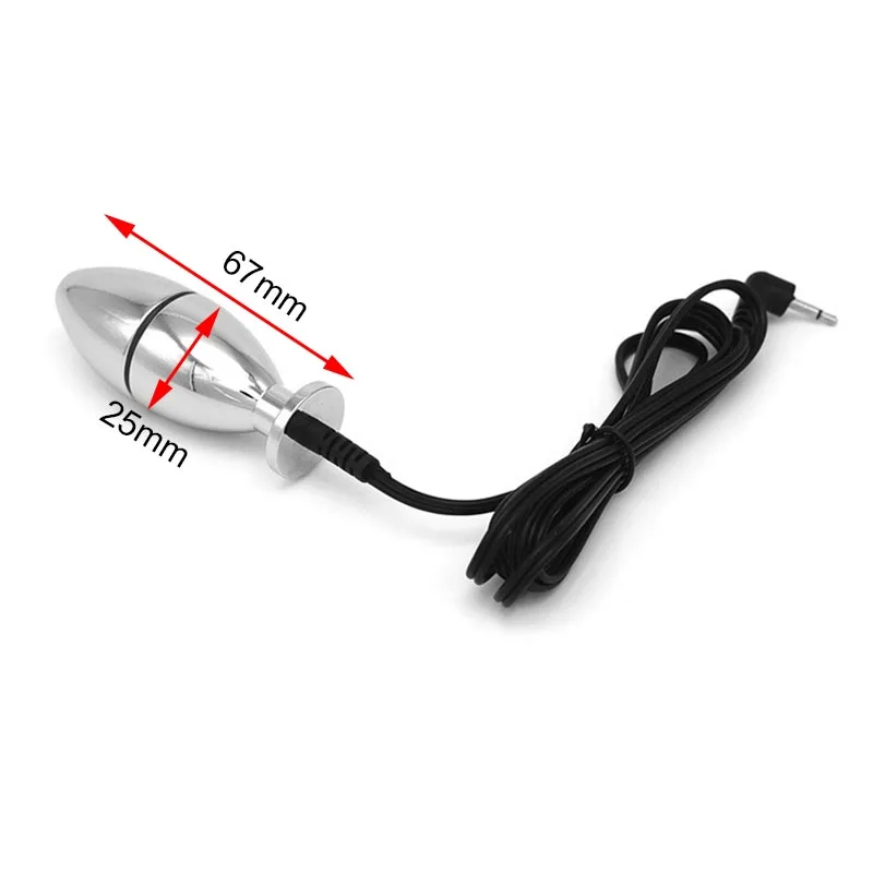 Electro Shock/Stimulation/Sex/BDSM Anal Plug,Electroshock Butt Plug Dildo Vibrator,Estim e stim Prostate Massage