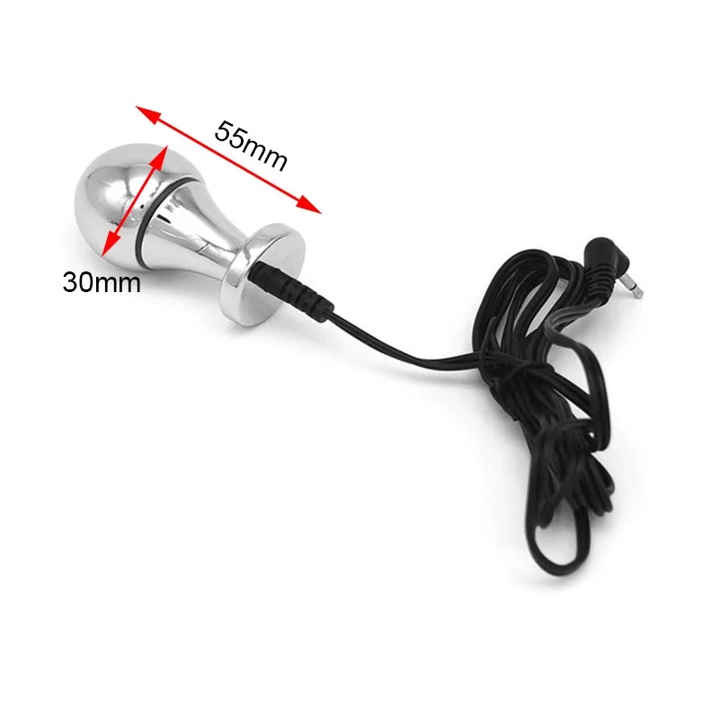 Electro Shock/Stimulation/Sex/BDSM Anal Plug,Electroshock Butt Plug Dildo Vibrator,Estim e stim Prostate Massage