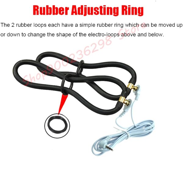 Electro Sex/Stimulation Insertable Vaginal Ring Anal Electrode Plug,E-stim Penis and Testicles Band,Electric Stimulator BDSM Toy