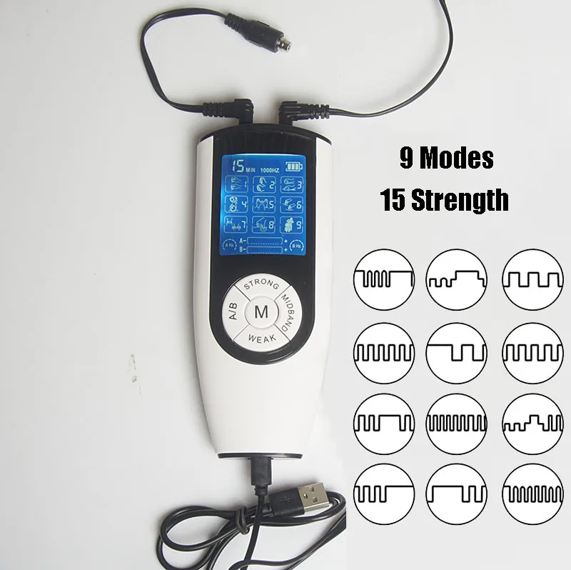 Electric Shock Sex Toys,Electro Penis Stimulator Ring BDSM Cock Cage,Estim Anal Butt Plug,E stim for Men