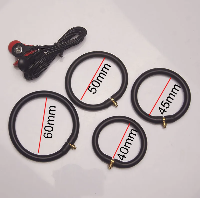 Electric Shock Sex Toys,Electro Penis Stimulator Ring BDSM Cock Cage,Estim Anal Butt Plug,E stim for Men