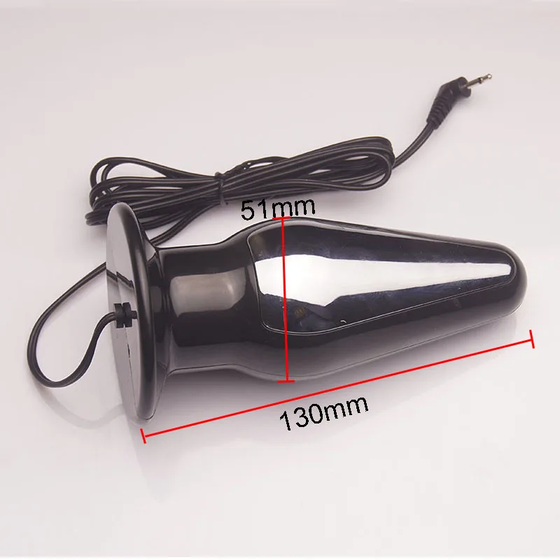 Electric Shock Sex Toys,Electro Penis Stimulator Ring BDSM Cock Cage,Estim Anal Butt Plug,E stim for Men
