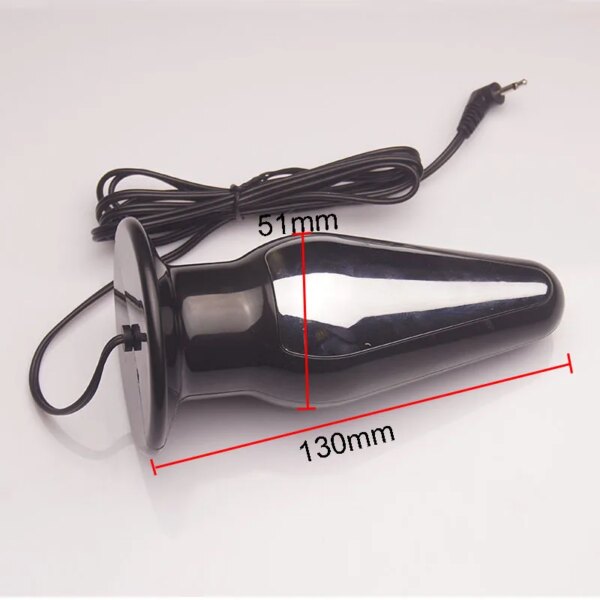 Electric Shock Sex Toys,Electro Penis Stimulator Ring BDSM Cock Cage,Estim Anal Butt Plug,E stim for Men