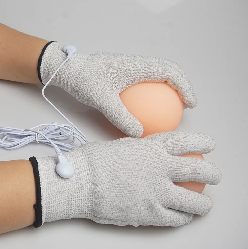 Electrostimulation Electrostimulator Electrosex Massage Gloves,E-stim,Estim,Electro Shock Stimulation Sex Toys,BDSM Electric