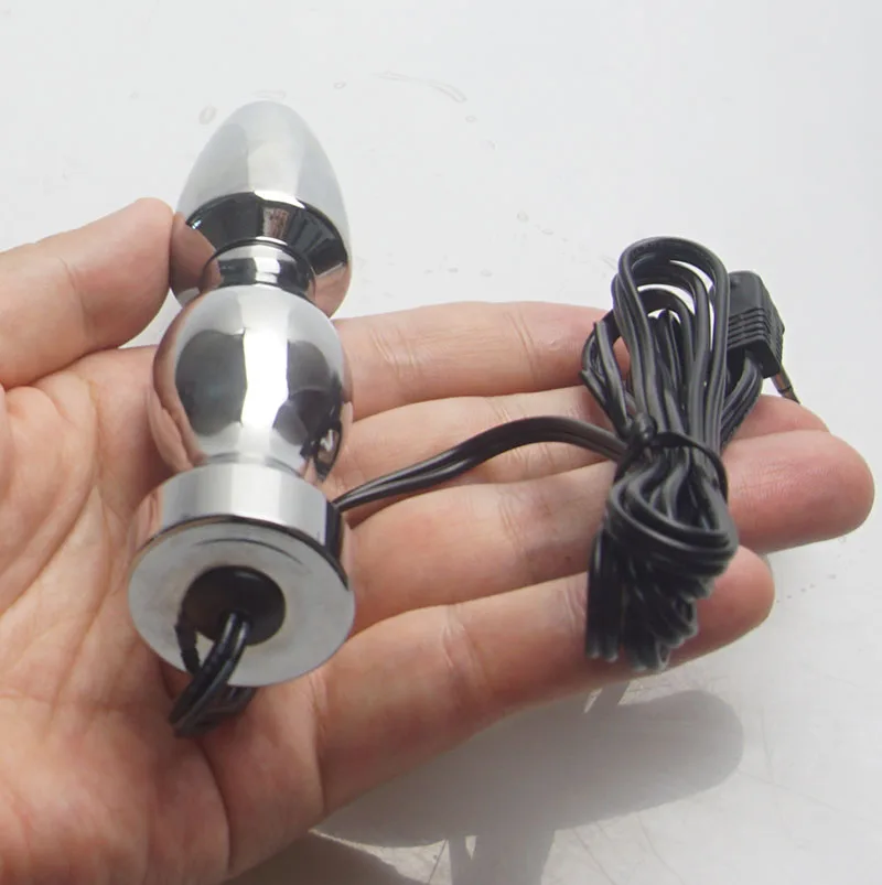 Electric Shocker Nipple Clamps,BDSM Electro Shock Anal Butt Plug,E stim Estim Sex Toys,Electrostimulation Electrostimulator