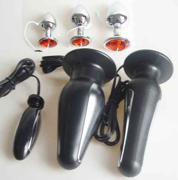 Electro Shock Anal Butt Plug,Electric Shocker Buttplug,Electrostimulator Electrosex Electroshock Sex Toys,Estim E stim Dildo