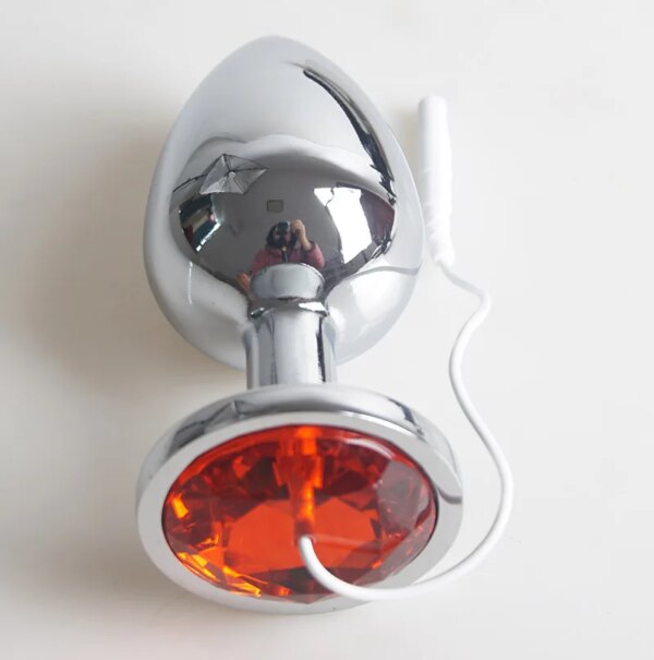 Electro Shock Anal Butt Plug,Electric Shocker Buttplug,Electrostimulator Electrosex Electroshock Sex Toys,Estim E stim Dildo