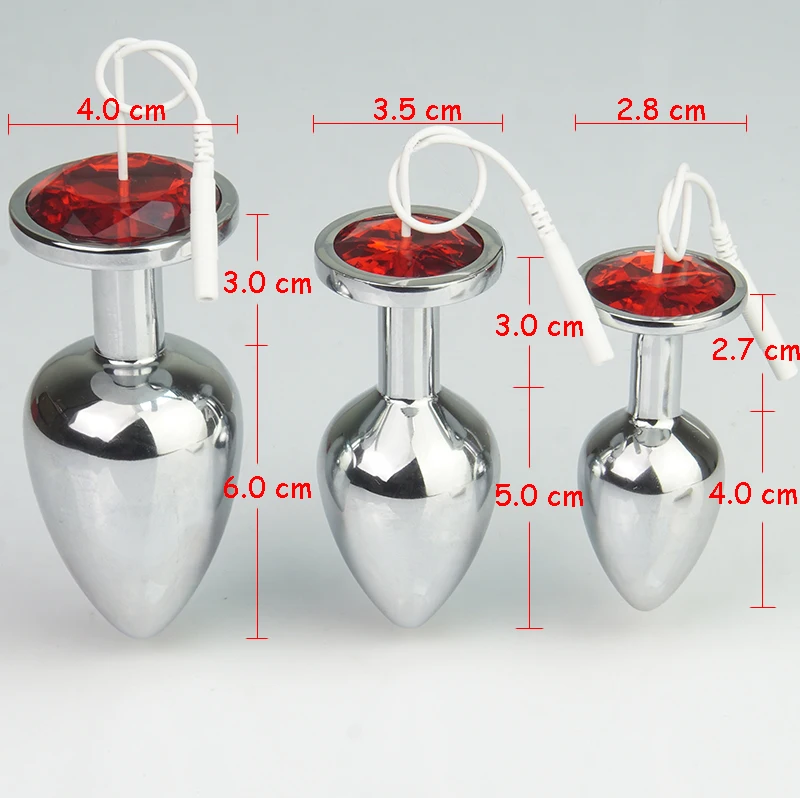 Electrosex Anal Plug,E -Stim Electro Stimulation,Electricity Accessories Vaginal Butt Plugs Prostate Massage,BDSM Sex Toys