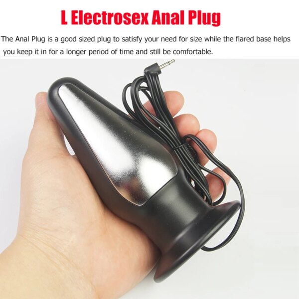 Electrosex Anal Plug,E -Stim Electro Stimulation,Electricity Accessories Vaginal Butt Plugs Prostate Massage,BDSM Sex Toys