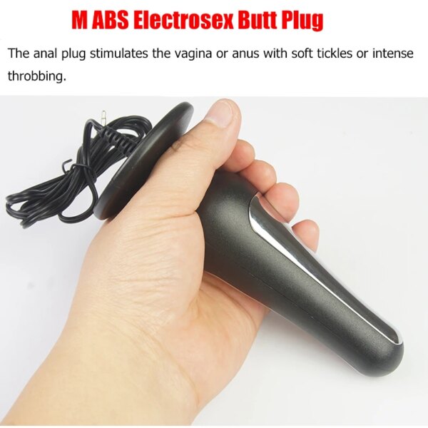 Electrosex Anal Plug,E -Stim Electro Stimulation,Electricity Accessories Vaginal Butt Plugs Prostate Massage,BDSM Sex Toys