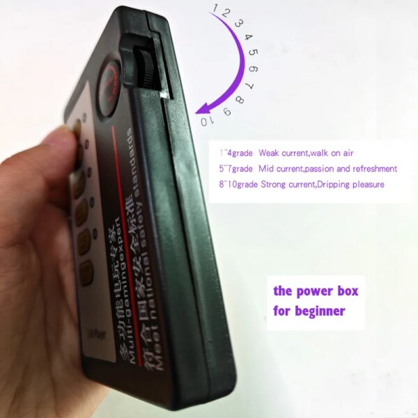Dual Output Electric Shock Multi-Mode Control Host for Beginner DIY Sex Toys E-stim Power Box Electro Stimulate Therapy Massager