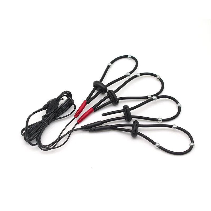 E stim Electrosex Electrostimulation Anal Butt Plug,Electric Shock Penis Cock Ring Clit Stimulator,Electro Sex Cockring,BDSM Toy
