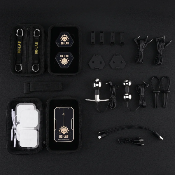 DG-LAB "COYOTE" E-Stim Powerbox 3.0 "PawPrints" Wireless Button Metal BiPloar Electrode Electro Shock Stimulator Sex Toys