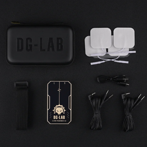 DG-LAB "COYOTE" E-Stim Powerbox 3.0 "PawPrints" Wireless Button Metal BiPloar Electrode Electro Shock Stimulator Sex Toys