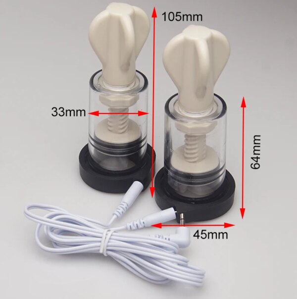 Electro Shock BDSM Sex Toys,Electrosex Nipple Sucker,Electric Shocker Vacuum Pump Stimulation,Estim E stim E-stim for Women