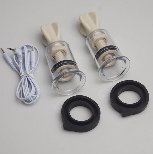 Electro Shock BDSM Sex Toys,Electrosex Nipple Sucker,Electric Shocker Vacuum Pump Stimulation,Estim E stim E-stim for Women