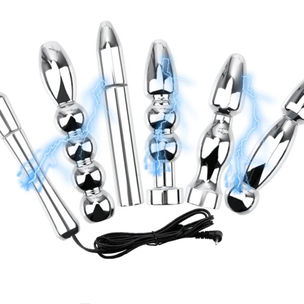 Electric Shocker Anal Butt Plug,Bdsm Electro Shock Sex Penis Cock Ring,Electrosex Electrostimulator,E stim Estim E-stim