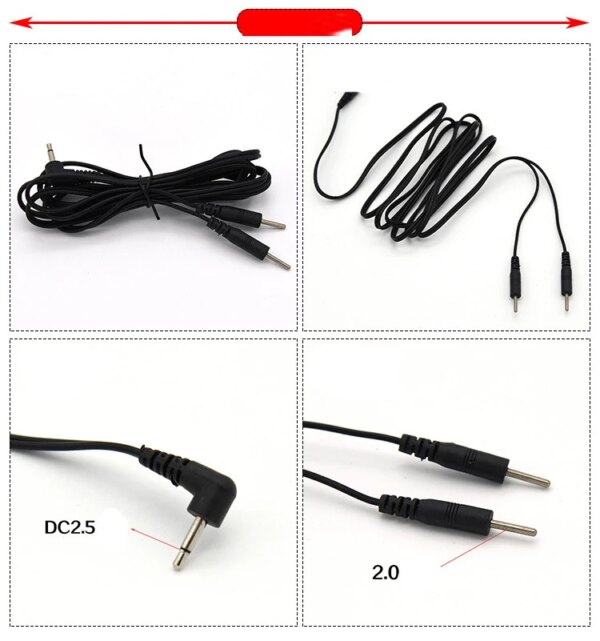 Electric Shock Wire Accessories Electrical Stimulation Cable To Connect Anal Penis  DIY Electro Shock BDSM E-stim Sex Line Toys