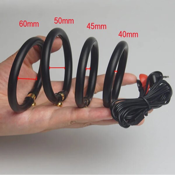 E stim Anal Butt Plug,Electrostimulation Electrosex Cock Ring,Electric Shock Penis Cockring Stimulation,BDSM Electro Sex Toys