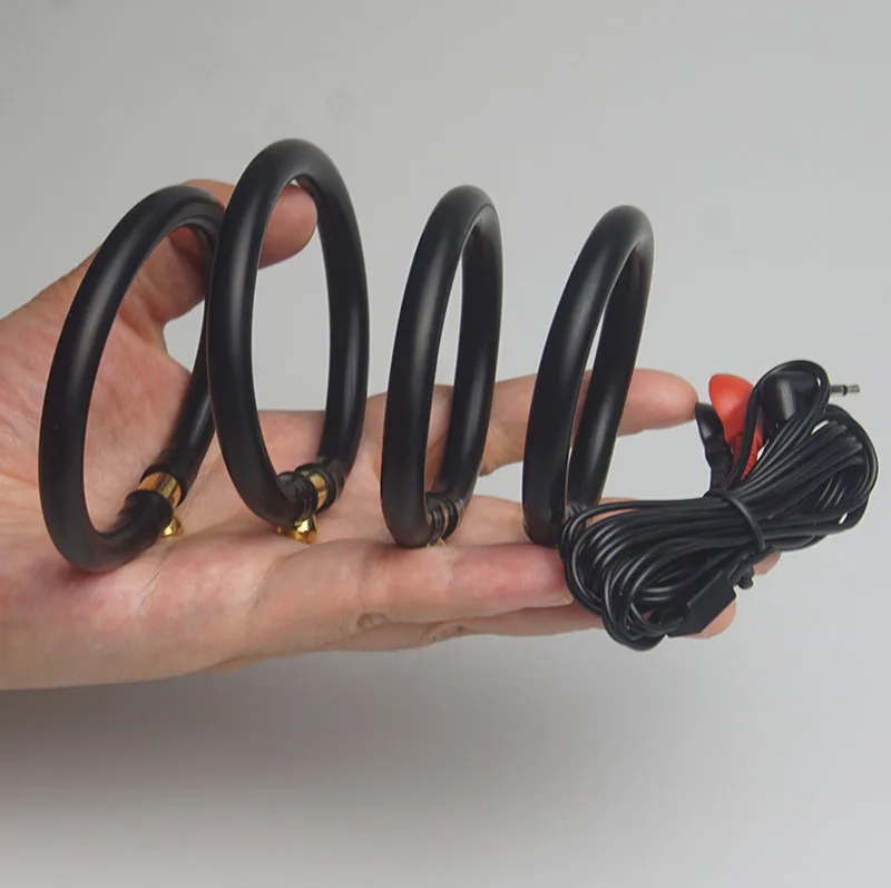 E stim Anal Butt Plug,Electrostimulation Electrosex Cock Ring,Electric Shock Penis Cockring Stimulation,BDSM Electro Sex Toys