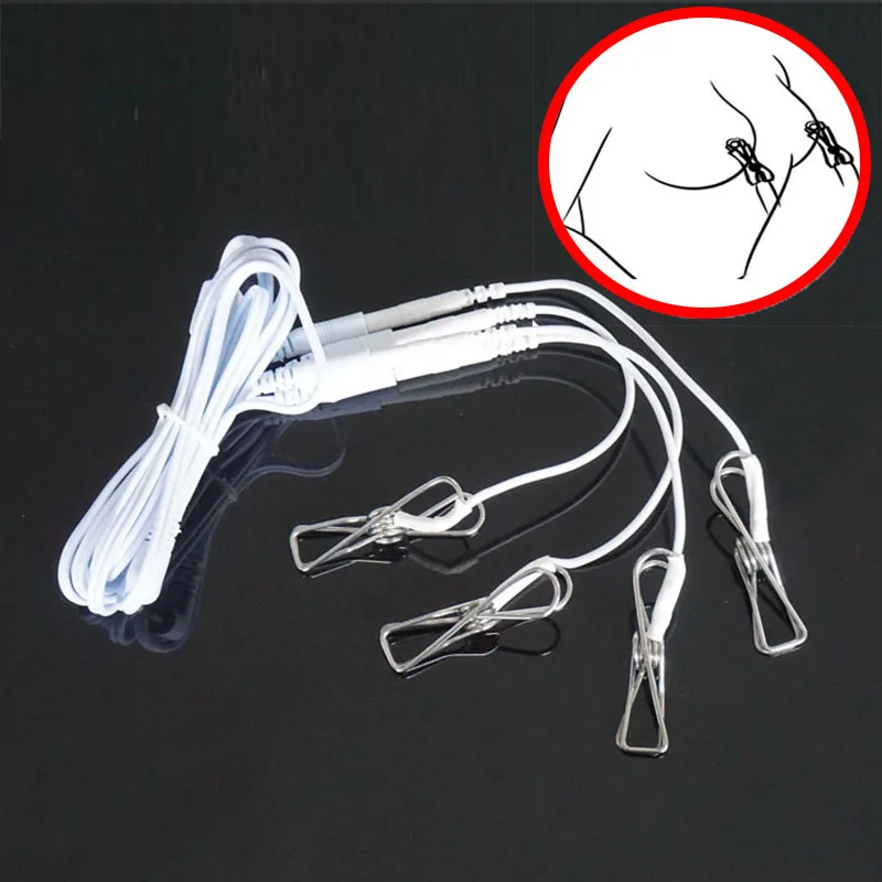 E stim Anal Butt Plug,Electrostimulation Electrosex Cock Ring,Electric Shock Penis Cockring Stimulation,BDSM Electro Sex Toys