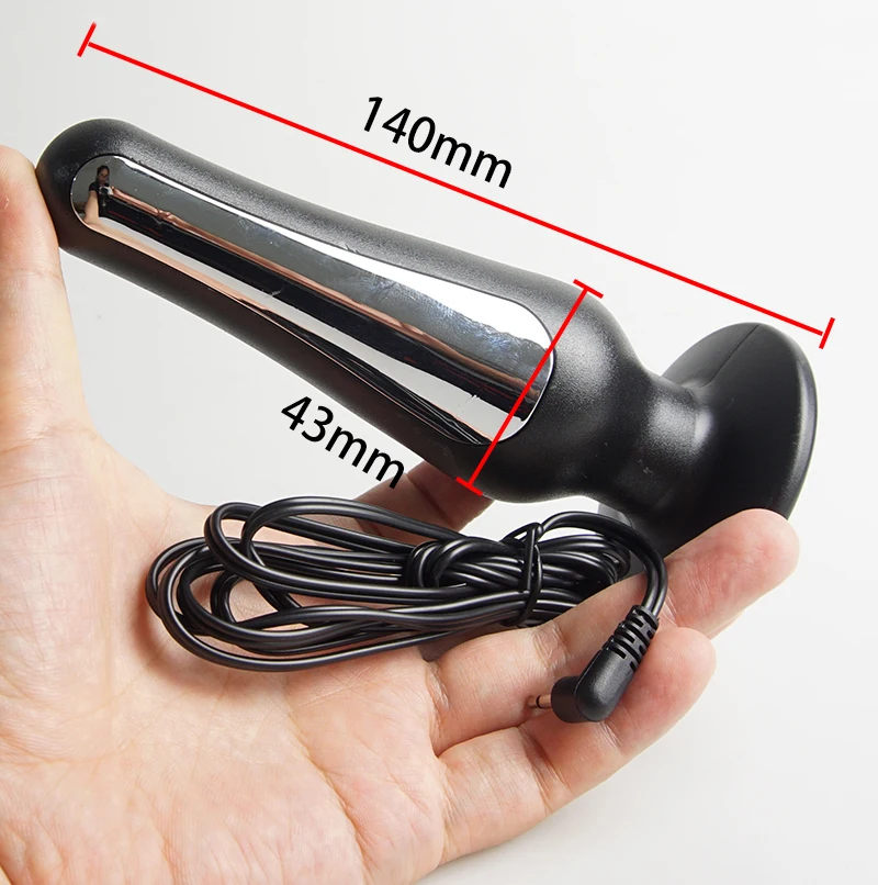 BDSM Electro Shock Anal Butt Plug,Electric Shocker Dildo,E stim Estim E-stim Stimulation,Electrostimulator Electrosex Sex Toys