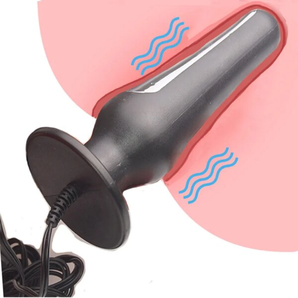 BDSM Electro Shock Anal Butt Plug,Electric Shocker Dildo,E stim Estim E-stim Stimulation,Electrostimulator Electrosex Sex Toys