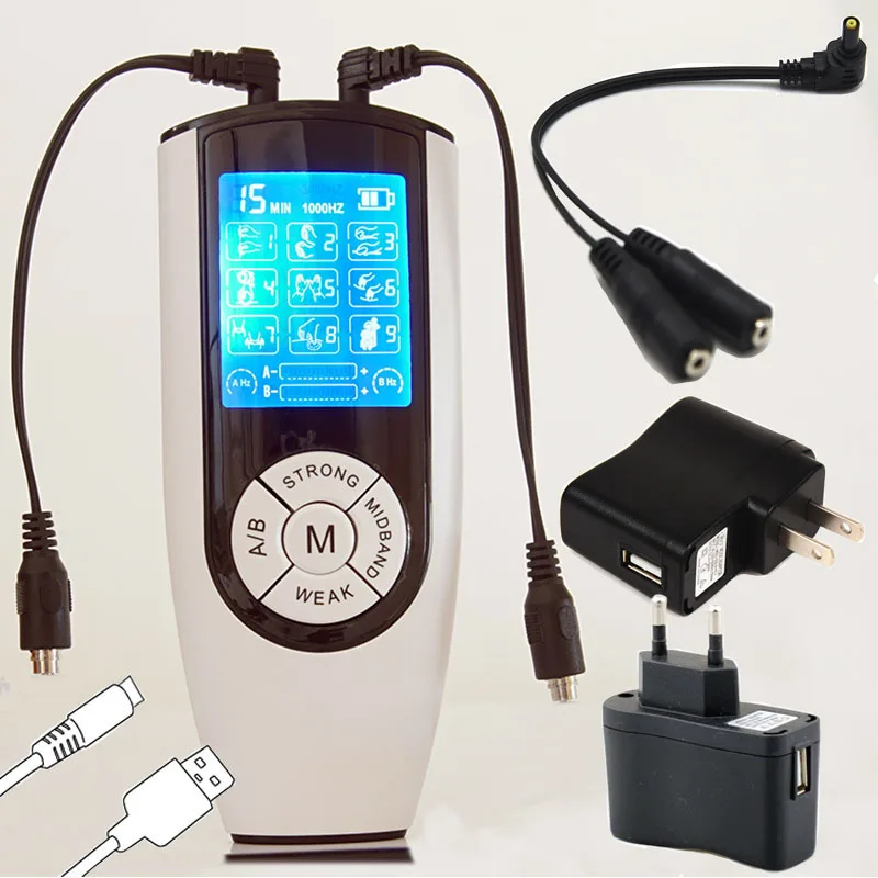Strongest Bdsm Electric Shock Therapy Tens Massager Stimulator,Electro Sex Stimulation Host Machines,Estim Power Box e stim