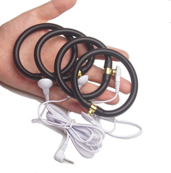 Electrostimulator for Men,Electric Shock Sex Anal Butt Plug Stimulation,Electro BDSM Cock Penis Ring,e stim Estim Electrosex