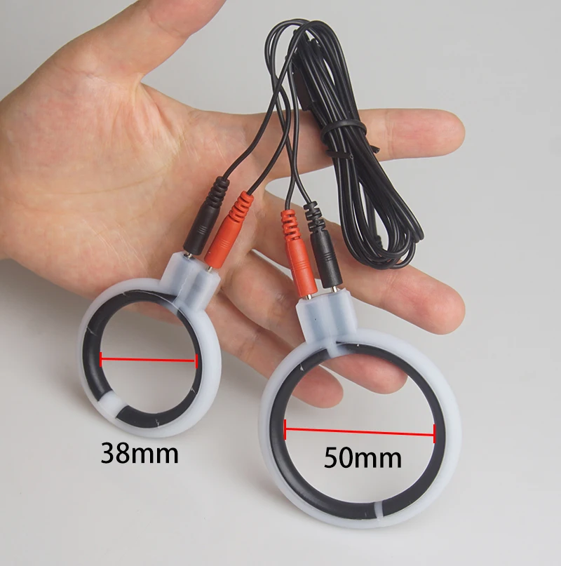 Electric Shock Penis Cock Ring,Bdsm Electro Shocker,Electrostimulator Electrosex Stimulation Sex Toys,Estim E stim Electroshock