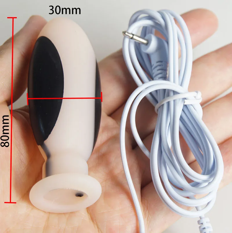 BDSM Electro Shock Anal Butt Plug,Electric Dildo Sex Toys,E stim Estim E-stim,Electrostimulation Electrostimulator Buttplug