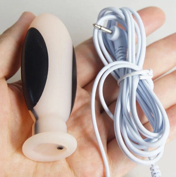 BDSM Electro Shock Anal Butt Plug,Electric Dildo Sex Toys,E stim Estim E-stim,Electrostimulation Electrostimulator Buttplug
