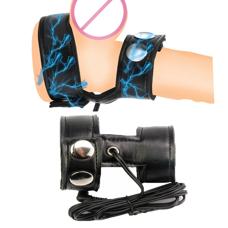 Electro Sex for Men,E stim Chastity Cage,Electric Shock BDSM Penis Cock Ring,E-stim Cockring,Electrosex Electrostimulation