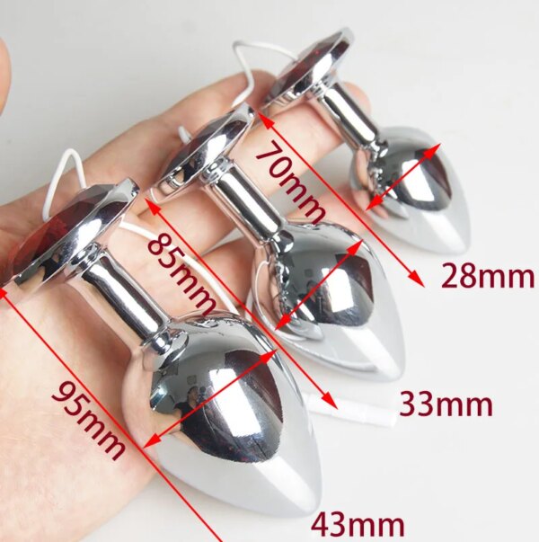 Anal Plug Electro Shock,BDSM Toys,Electric Shocker Butt Dildo,E stim Estim E-stim Sex,Electrosex Electrostimulator Electroshock