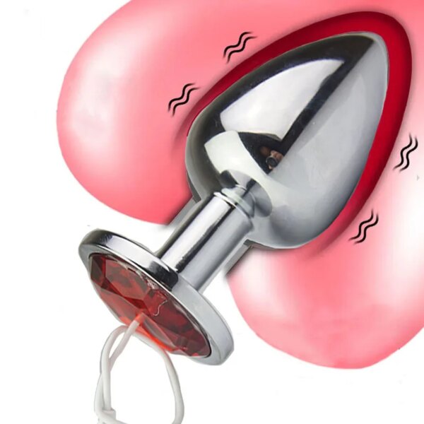 Anal Plug Electro Shock,BDSM Toys,Electric Shocker Butt Dildo,E stim Estim E-stim Sex,Electrosex Electrostimulator Electroshock