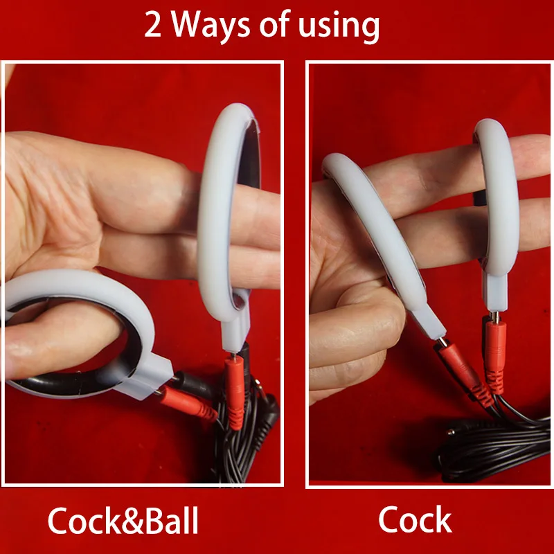 Electric Shock Penis Cock Ring,Electrostimulator for Men,E stim Estim,Electro Bdsm Sex Toys,Electrosex Electrostimulation