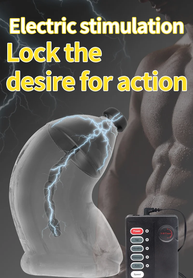 18+ Adults Estim Penis Ring,Electric Shock Bdsm Cock Sheath Ball Stretcher, Electro Sex Toy For Men,E-Stim GlansTesticle Loops