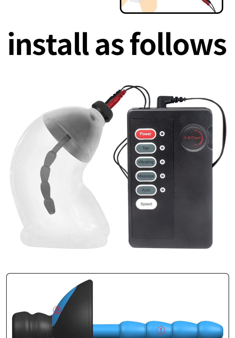 18+ Adults Estim Penis Ring,Electric Shock Bdsm Cock Sheath Ball Stretcher, Electro Sex Toy For Men,E-Stim GlansTesticle Loops
