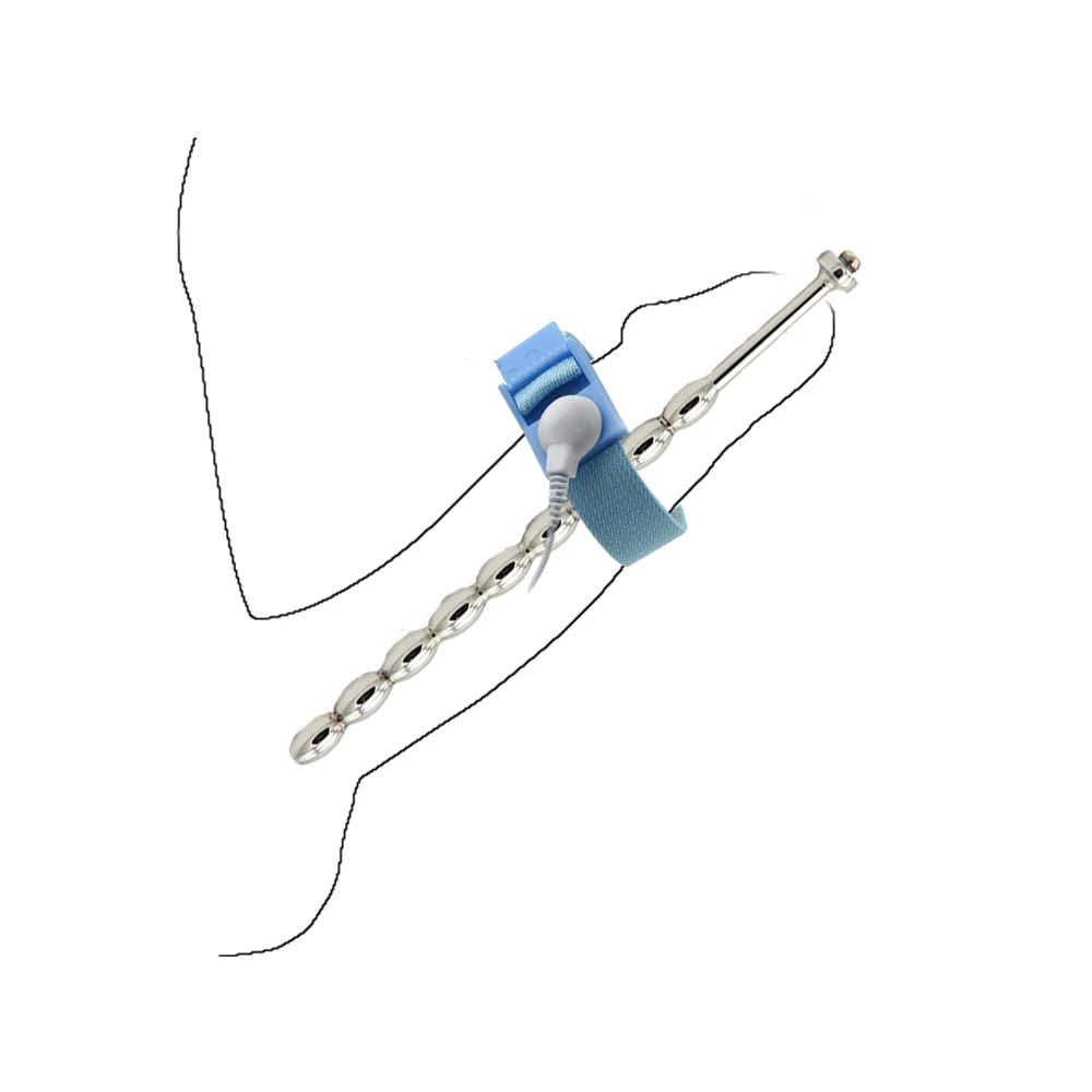 BDSM Electric Shock Penis Plug/Ring Electro Urethra Sound Catheter Dilator E-Stim Cock Extender Male Masturbator Sex Medical Toy