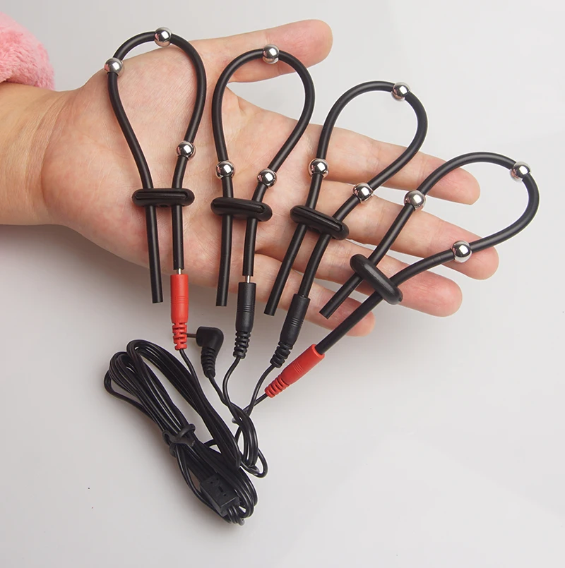 E stim Toys for Men,Electrostimulator Cock Penis Ring Cockring,Bdsm Electro Sex Chastity Cage,Electric Shock Shocker,Estim