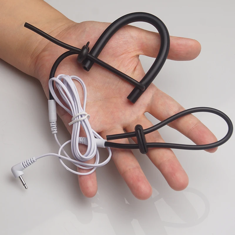 E stim Toys for Men,Electrostimulator Cock Penis Ring Cockring,Bdsm Electro Sex Chastity Cage,Electric Shock Shocker,Estim
