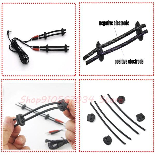 Strongest Electro Shock Bdsm Penis Ring,e-stim Chastity Cage,Electro Stimulation Penis Extender Men Enlarger Masturbator,Sex Toy