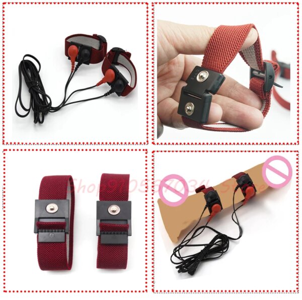 Strongest Electro Shock Bdsm Penis Ring,e-stim Chastity Cage,Electro Stimulation Penis Extender Men Enlarger Masturbator,Sex Toy
