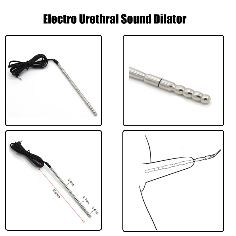 Strongest BDSM Electro Stimulation Medical Themed Host For Sex EStim E-Stim Anal Plug Cock Ring Urethral Sound Dilator Pads